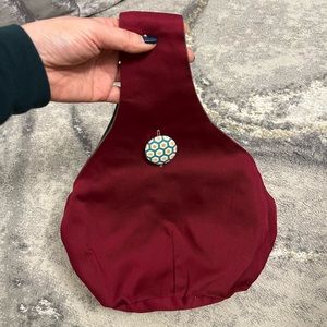 Magenta/Gray Double-Sided Purse Handbag Tote (Like New)